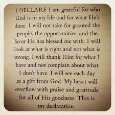 my declaration