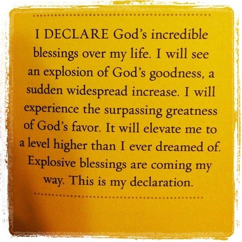my declaration