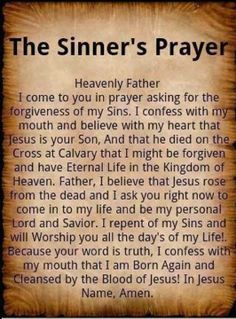 sinners prayer